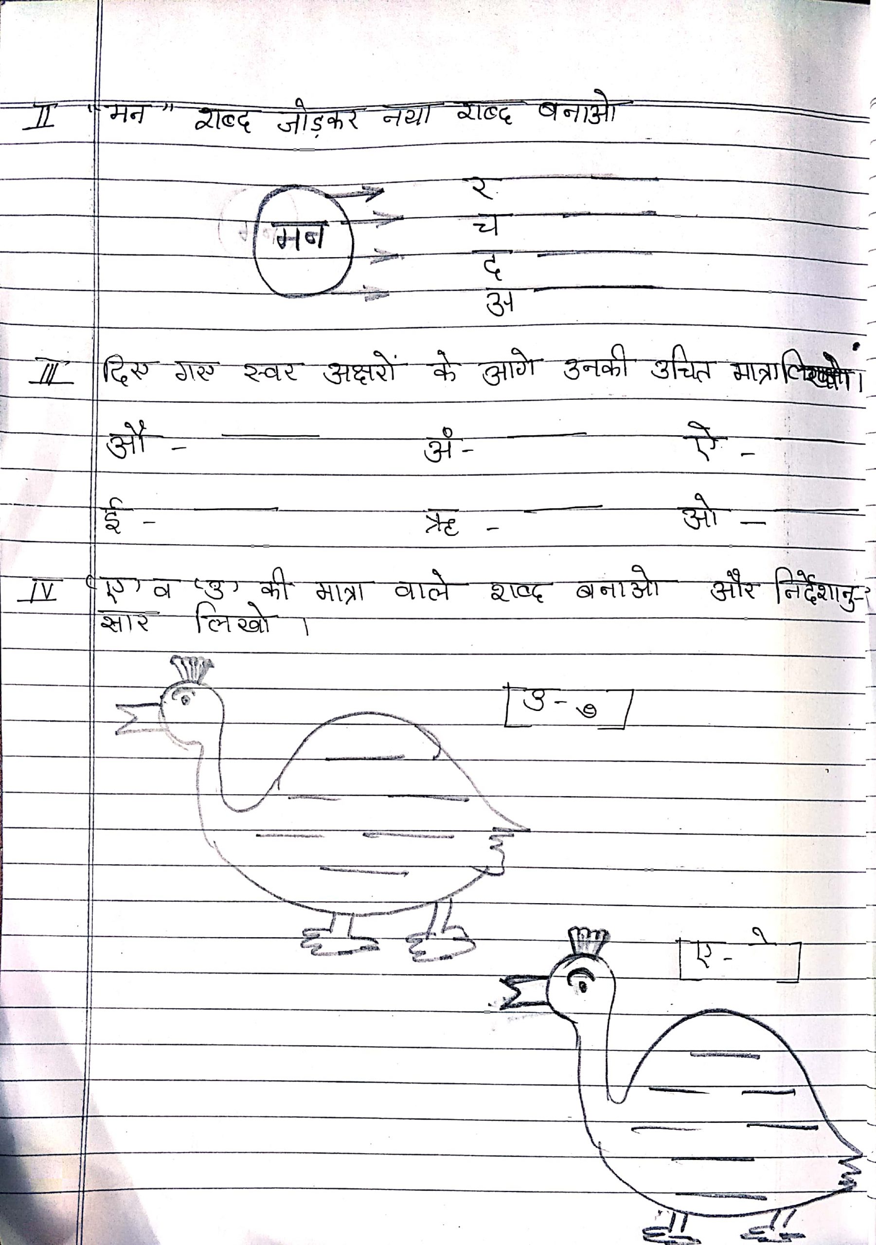 Hindi worksheet 1 sheet 2
